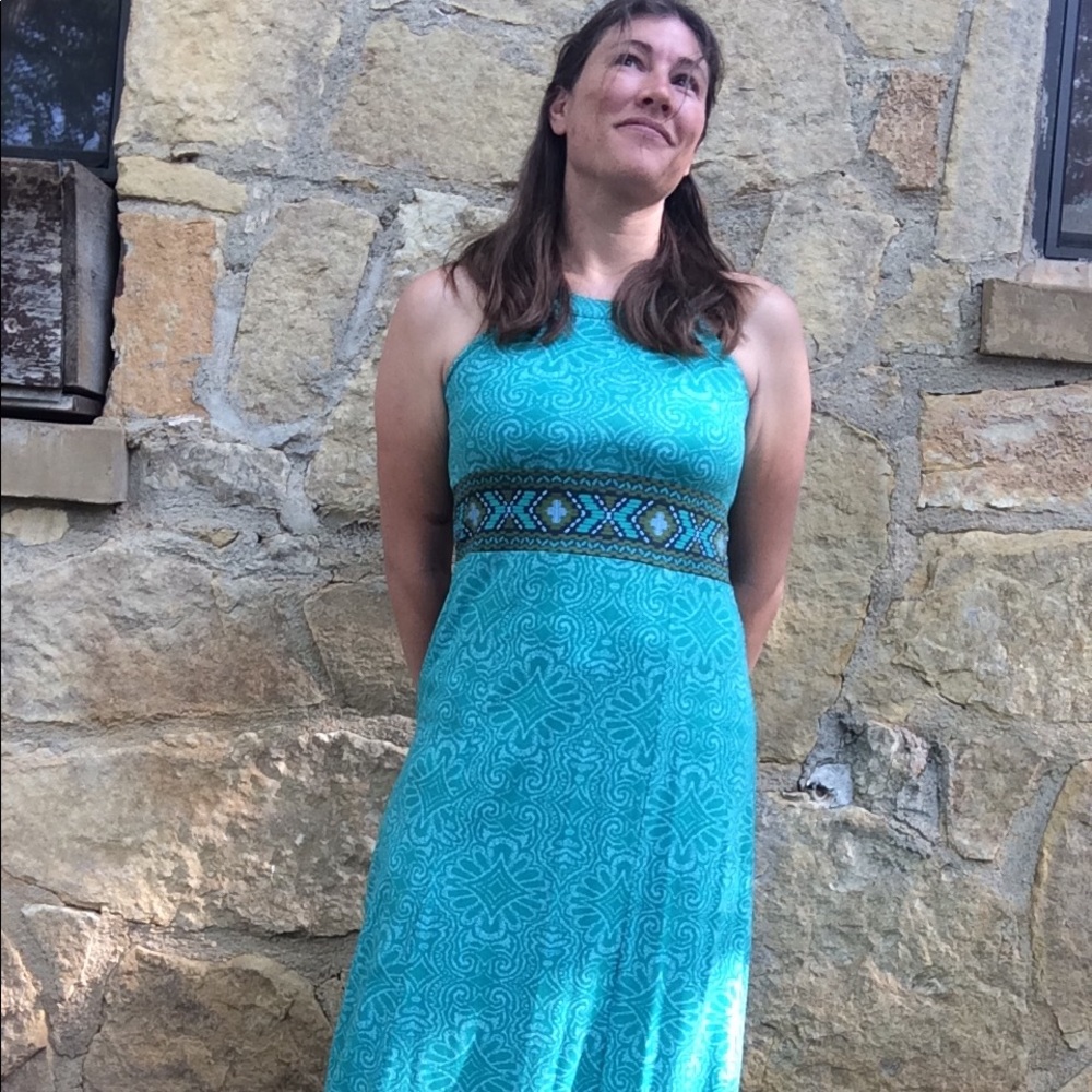 Prana Skye Dress Turquoise Discontinued